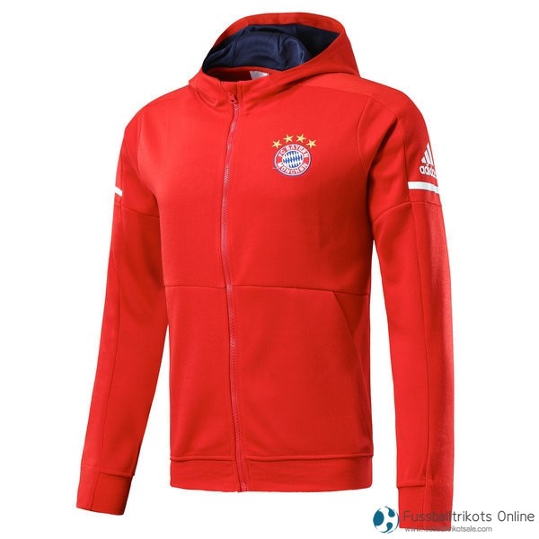 Bayern München Hoodies Kinder 2017-18 Rote Fussballtrikots Günstig